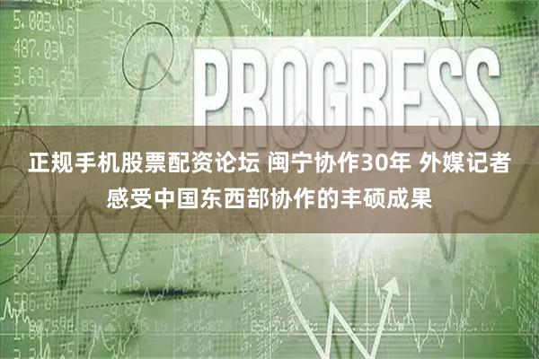 正规手机股票配资论坛 闽宁协作30年 外媒记者感受中国东西部协作的丰硕成果